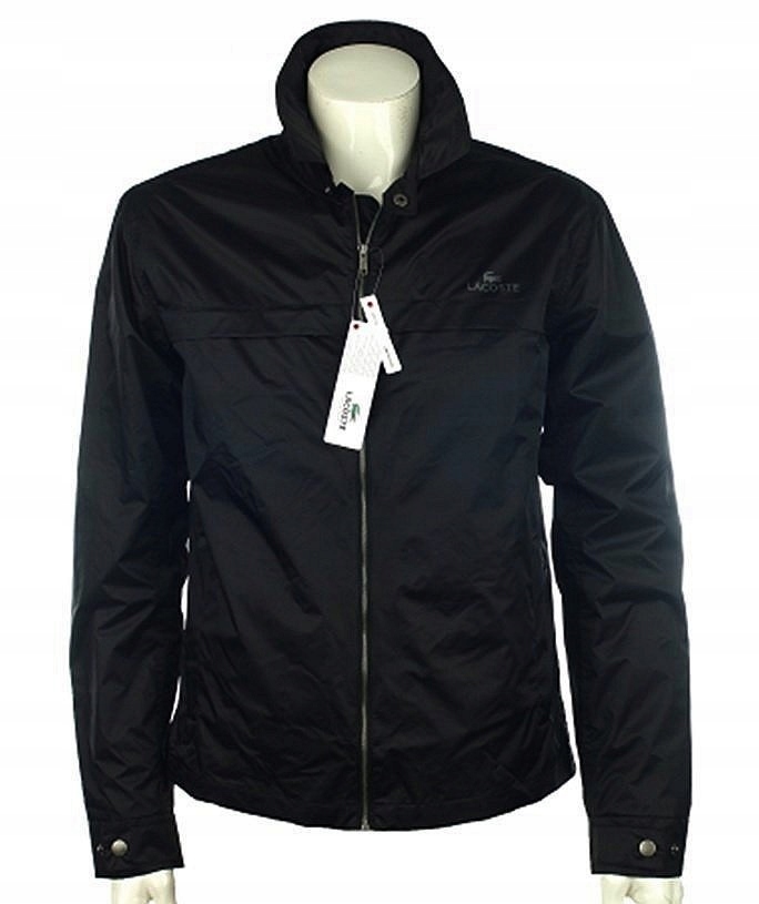 KURTKA MĘSKA LACOSTE BH 9340 CZARNA WIATRÓWKA 58
