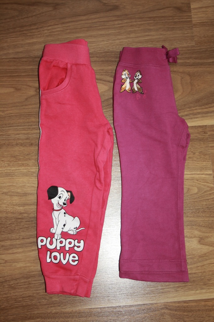 Spodnie dresowe 2 szt. zestaw Disney r.98