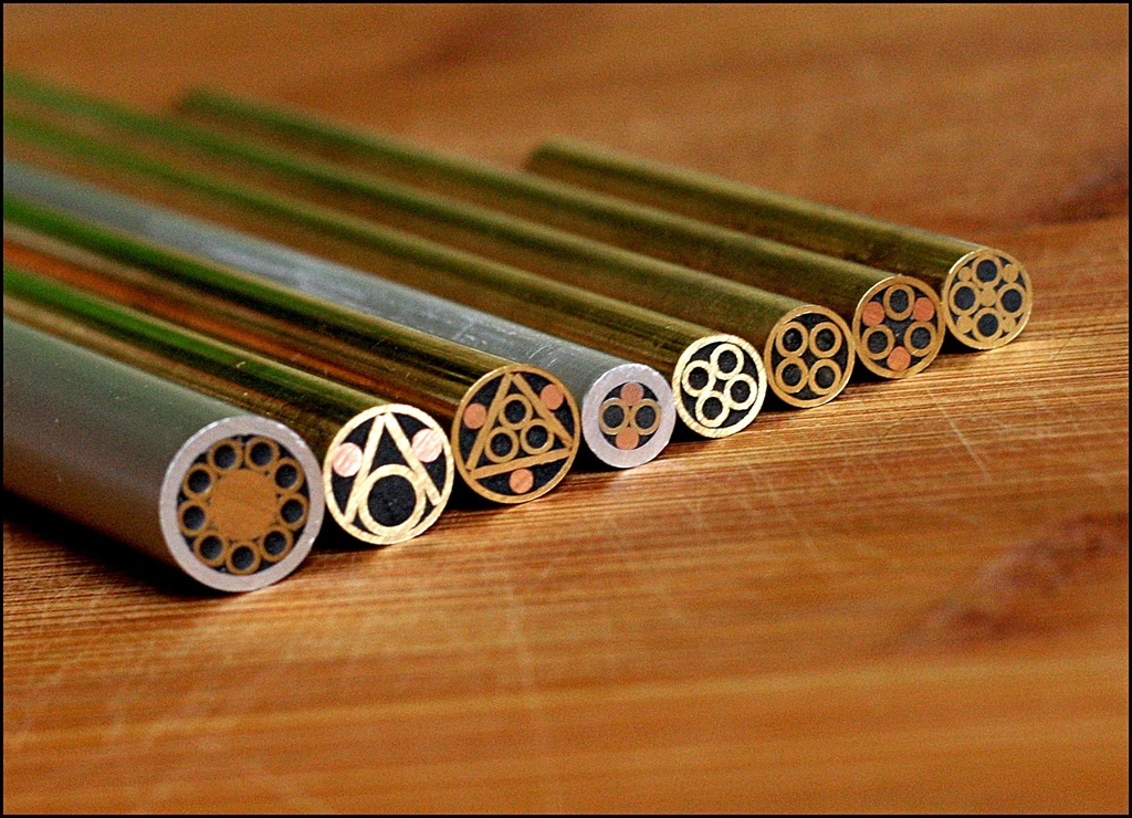 KNIFEMAKING PINY MOZAIKOWE  8mm NÓŻ BRZYTWA