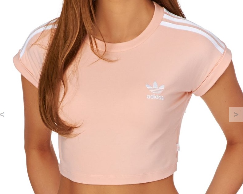 Crop Top Adidas Oryginals Pudrowy Roz Logo 7410732631 Oficjalne Archiwum Allegro