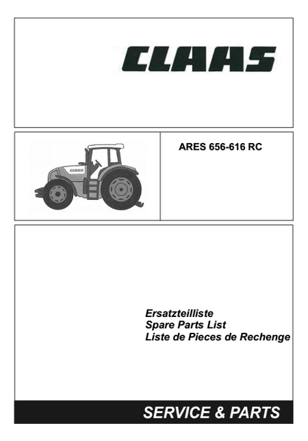 Claas ARES 656 - 616 RC - katalog części