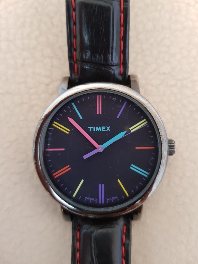 ZEGAREK damski TIMEX T2N790 KOLOROWE wskazówki