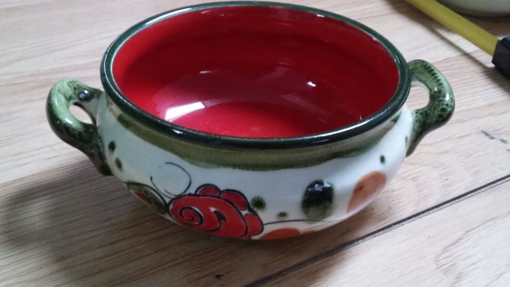 Ceramiczna bulionówka kolorowa