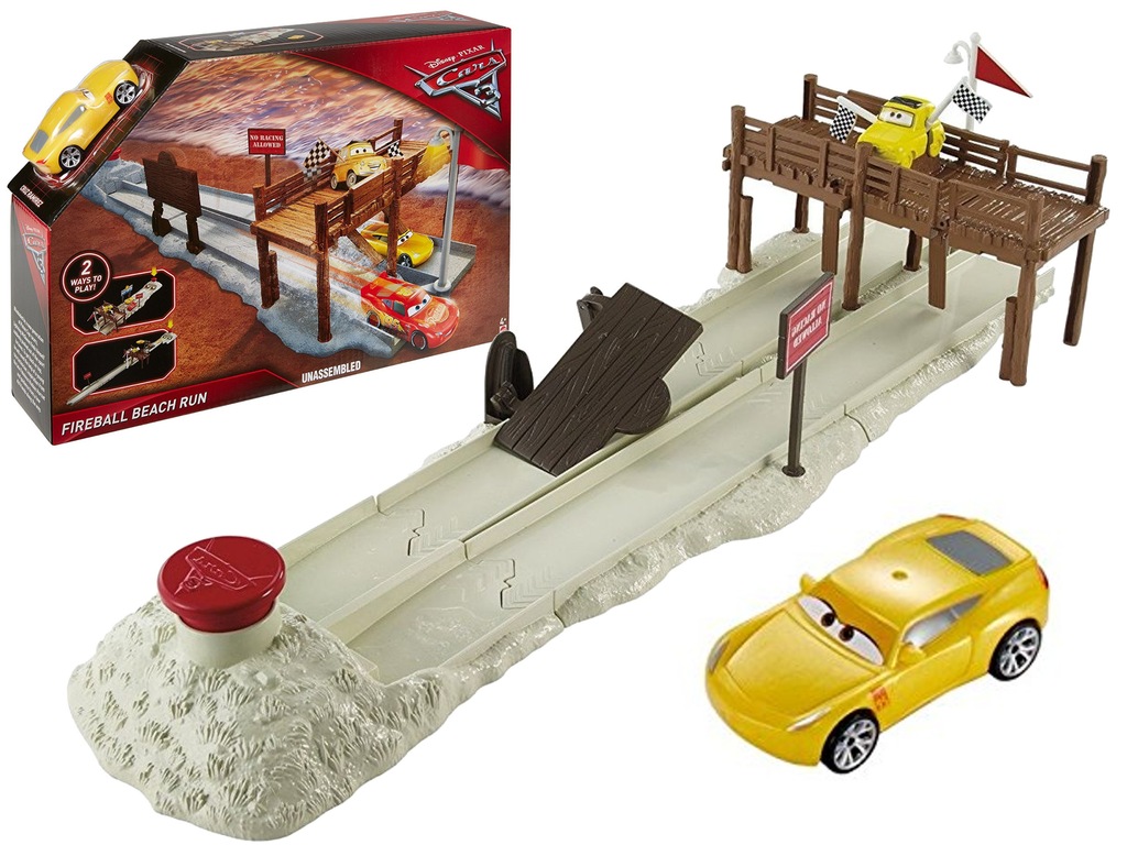 Mattel CARS 3 WYŚCIG NA PLAŻY DVT47 + Cruz Ramirez