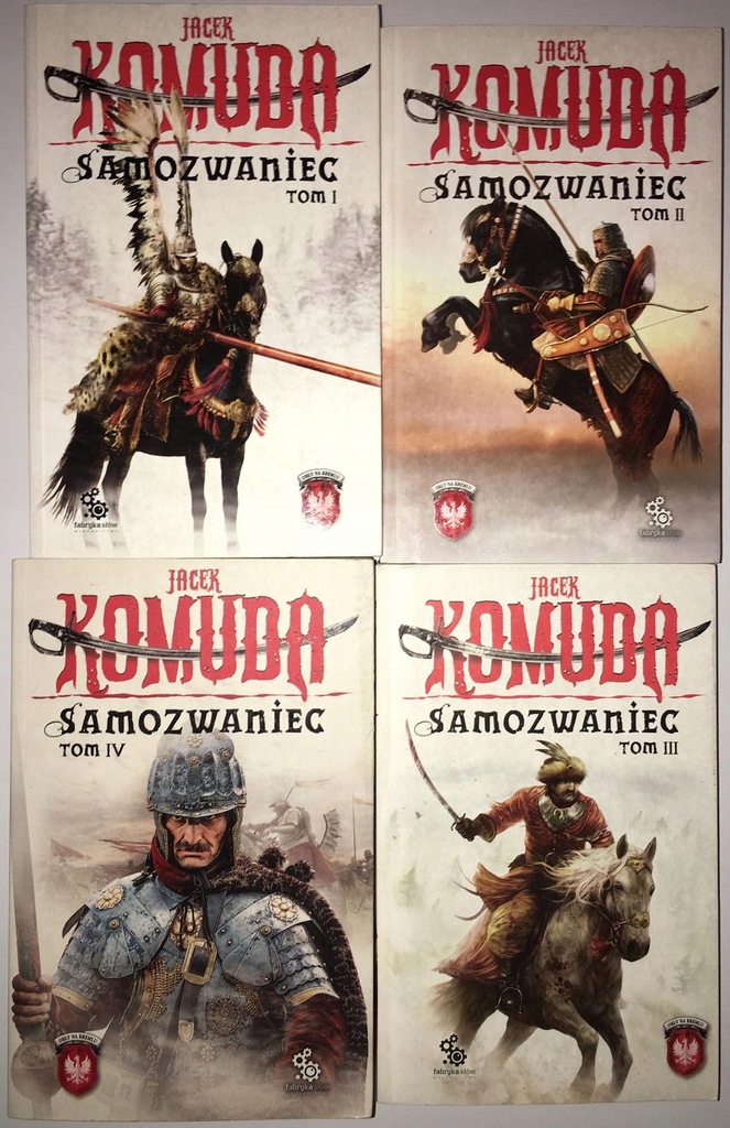 Samozwaniec Tom I-IV KOMPLET Jacek Komuda