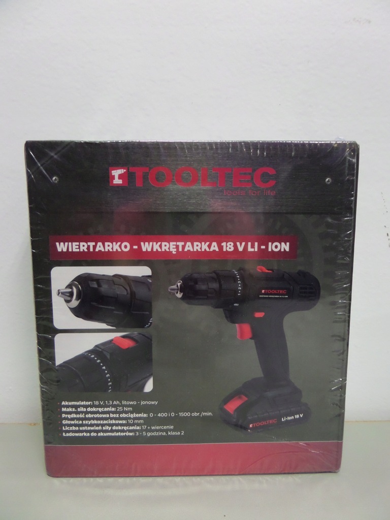 TOOLTEC WIERTARKO-WKRĘTARKA 18V LI - ION 39481T