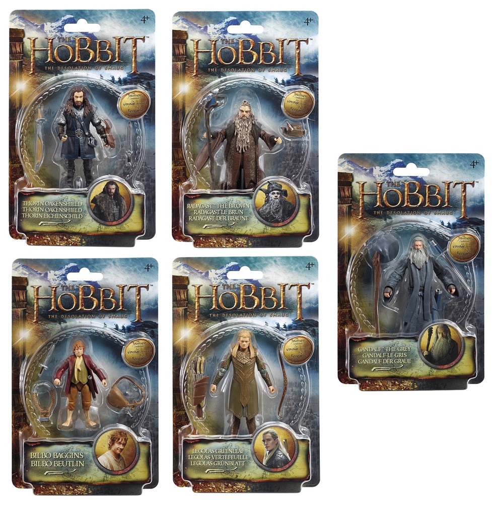 Hobbit 5x figurka Thorin Radagast Gandalf Legolas