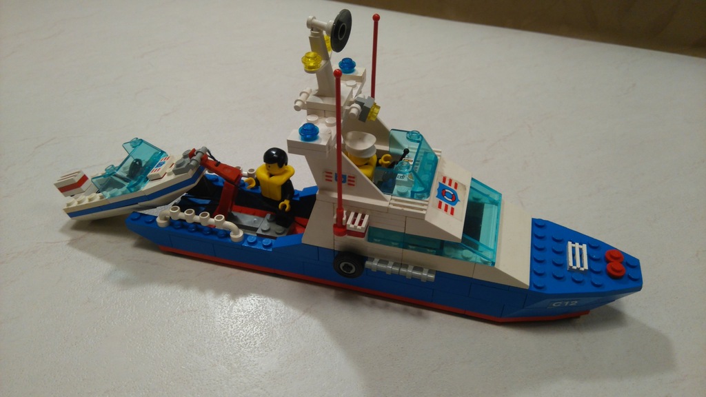 Lego City 6353 +Instrukcja-Duży Statek i Motorówka