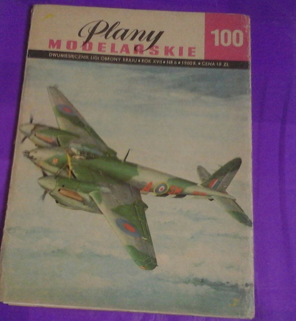 plany modelarskie 100 DH 98 MOSQUITO