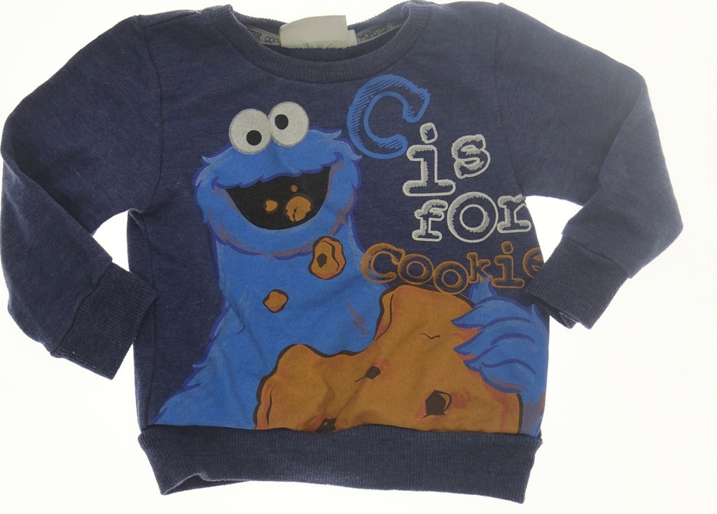 SESAME STREET BLUZA CIASTECZKOWY POTWÓR 12-18 86