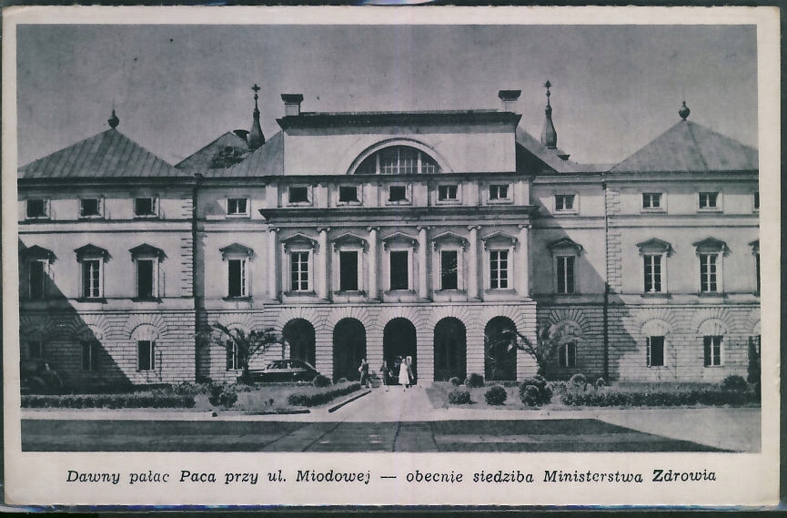 Warszawa Dawny pałac Paca ul Miodowa