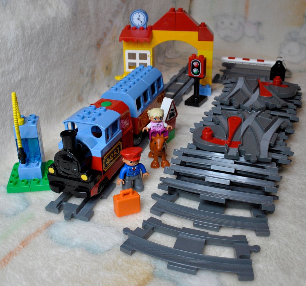 POCIĄG LEGO DUPLO 10507 + DODATKOWE TORY 10506 - 7709010982 - oficjalne ...