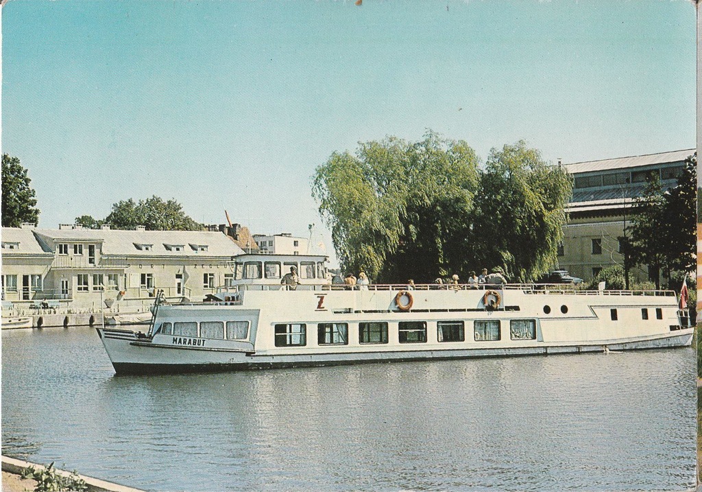 Augustów Port Żeglugi 70r statek Marabut