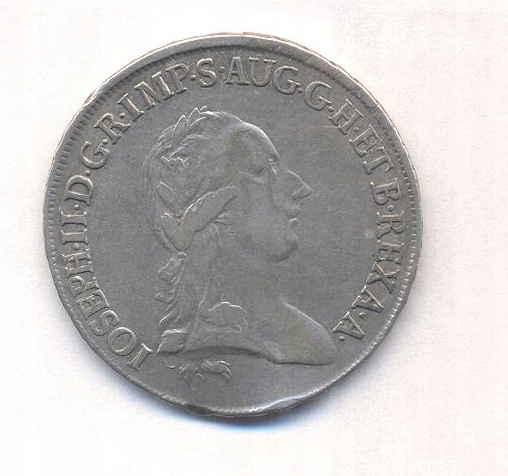 Księstwo Mediolanu. 1/2 Scudo 1782 Józef II Rzadki