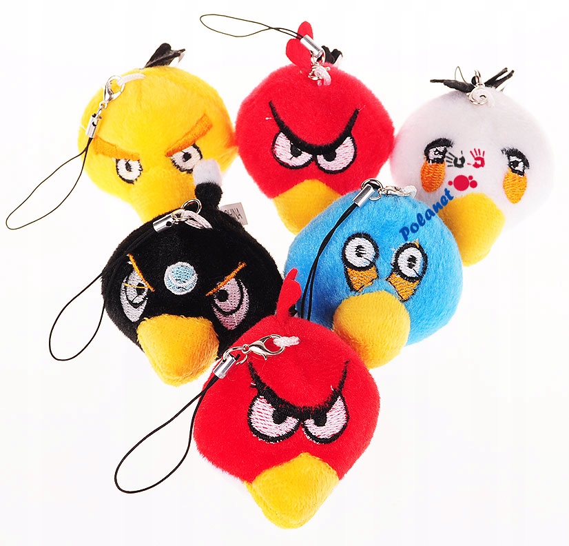 C37 BRELOK, BRELOCZKI ANGRY BIRDS ZAWIESZKA 24SZT