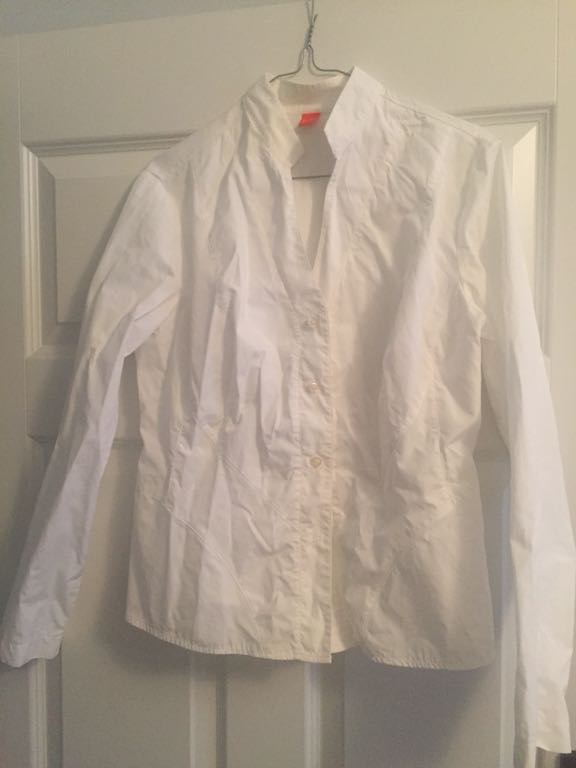 Hugo Boss biała klasyczna koszula dekolt 40 M/L