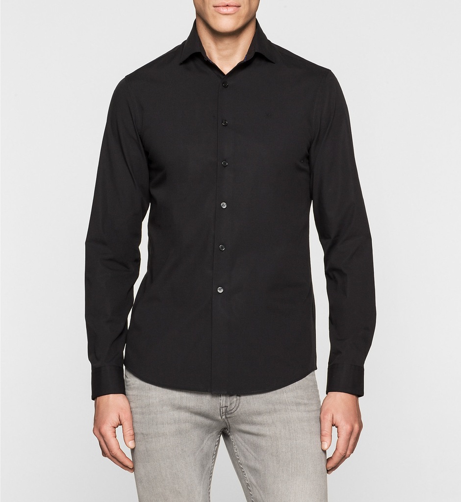 Oryginalna czarna koszula Calvin Klein S slim fit