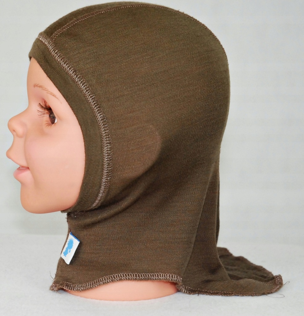 TROLL COMPANY czapka kominiarka merino wool 62 68
