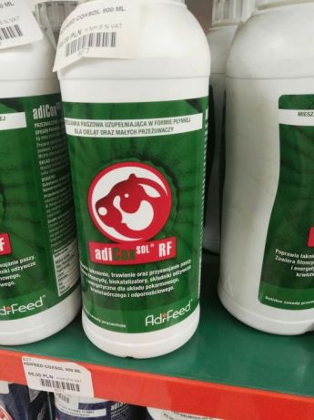 Adifeed adicox preparat na kokcydiozę u królików