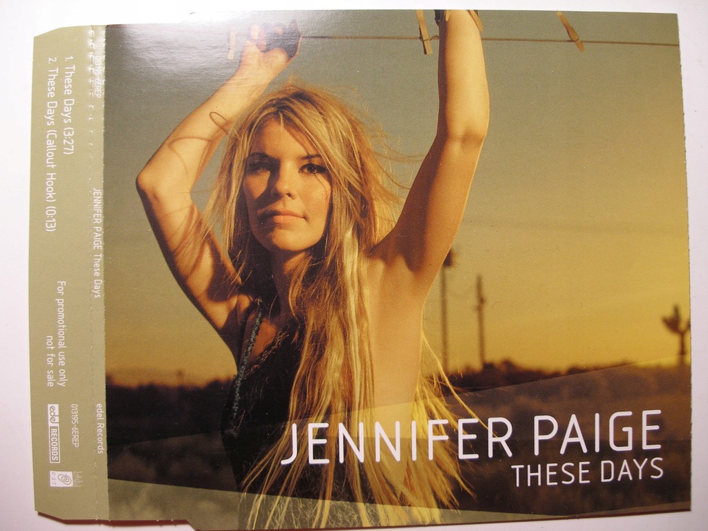 JENNIFER PAIGE - These Days [Maxi CD] PROMO 2001