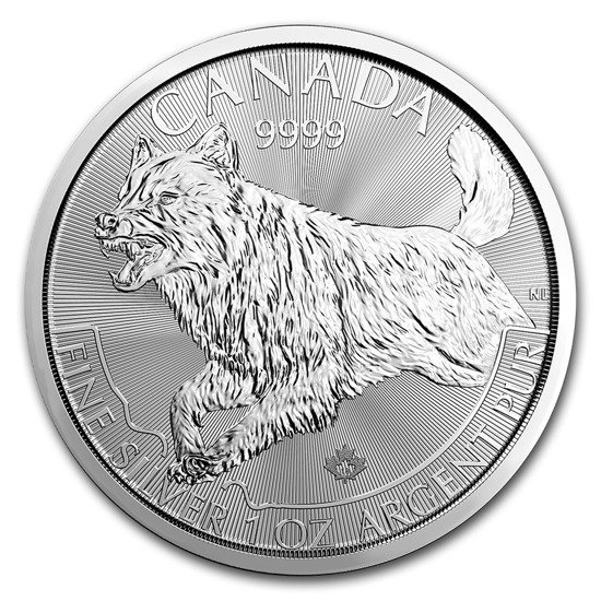 Predator: Wilk 1 uncja Srebra 2018 Oz Ag