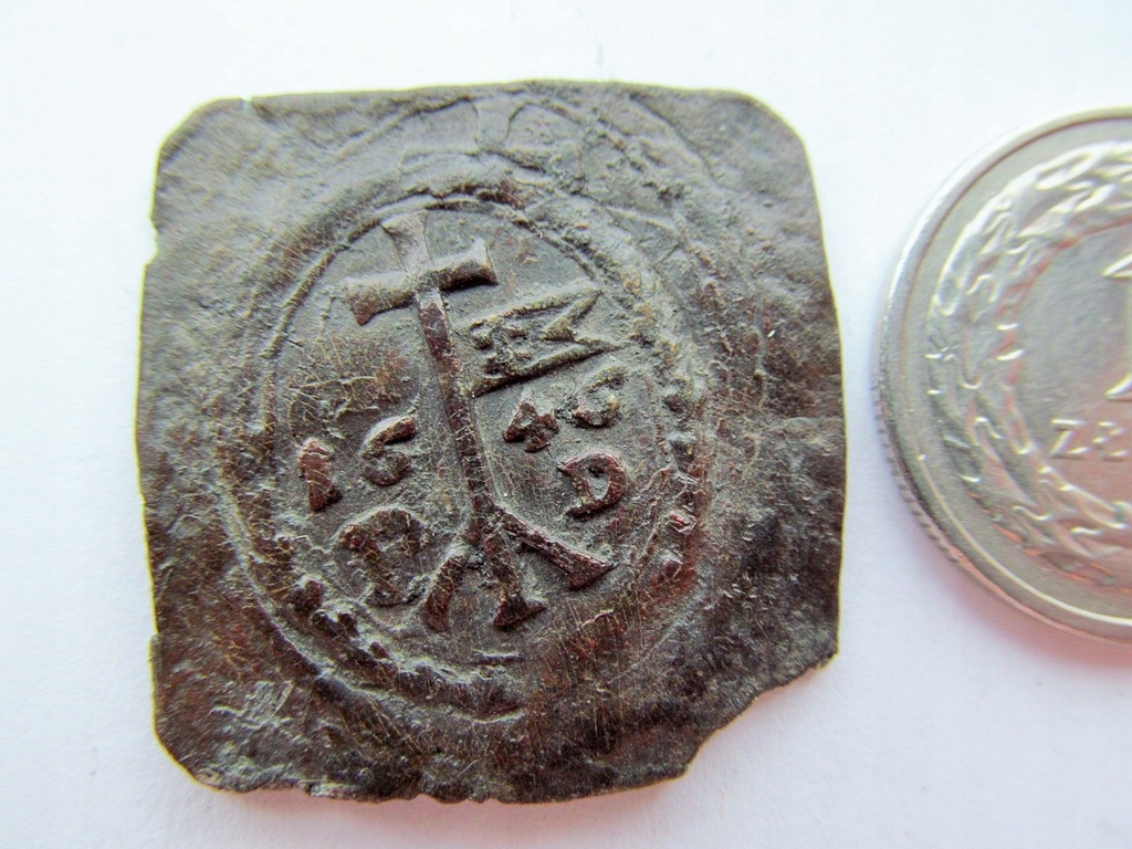 Średni żeton gdański kościelny 1646.