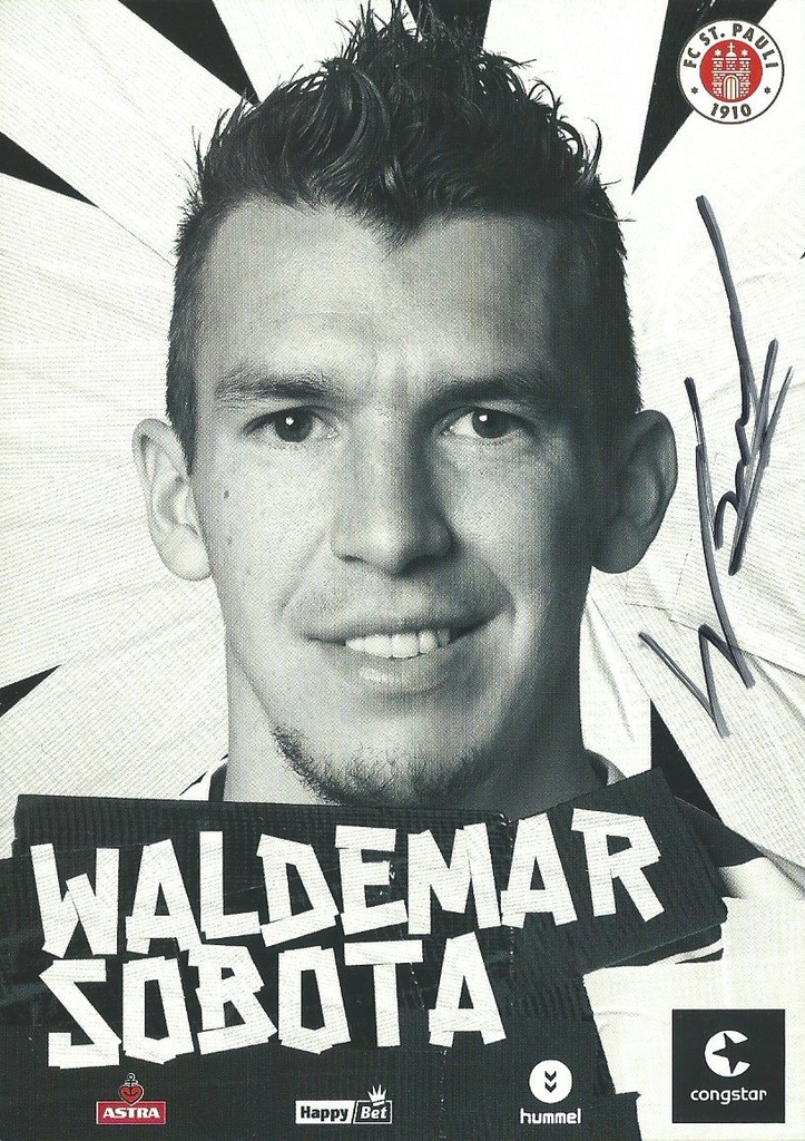 AUTOGRAF WALDEMAR SOBOTA FC SAINT PAULI ORYGINAŁ
