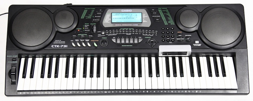CASIO CTK-731 KEYBOARD DO NAUKI STACJA DYSKÓW