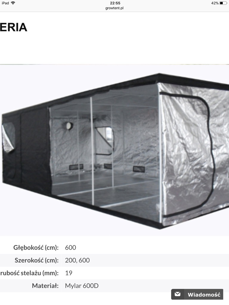 Growbox XXL, namiot