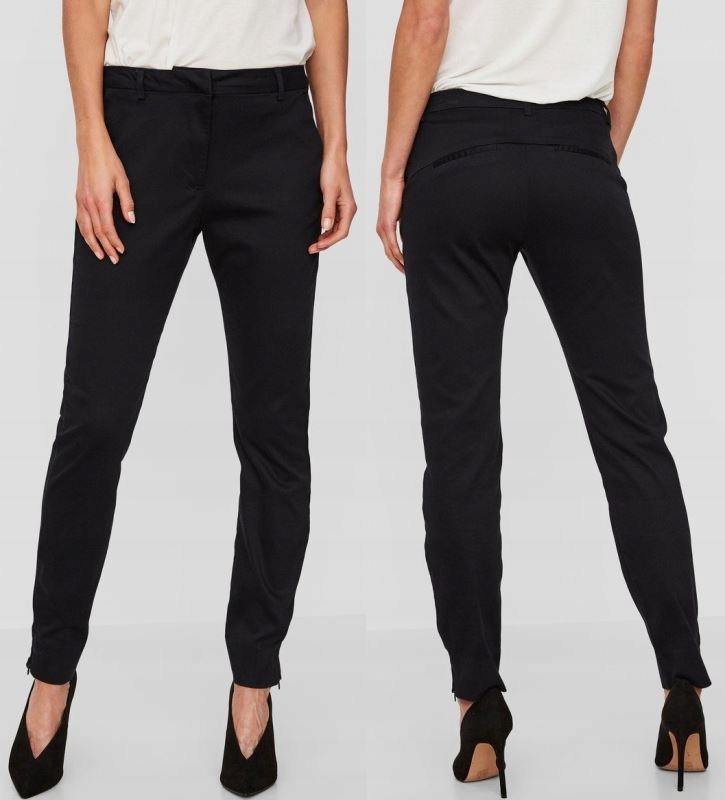 Vero Moda Spodnie materia\u0142owe czarny W stylu casual Moda Spodnie Spodnie materiałowe 