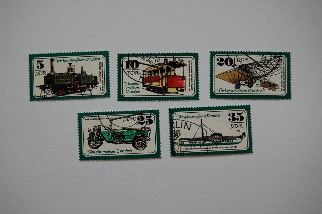 NRD Mi 2254-58 Drezno - muzeum transportu
