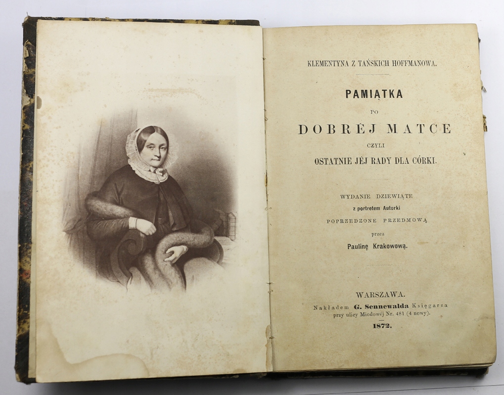Pamiątka po dobrej matce Hofmanowa Warszawa 1872 r