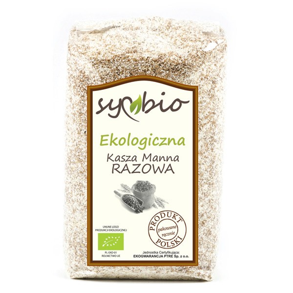KASZA MANNA RAZOWA 400g EKOLOGICZNA SYMBIO