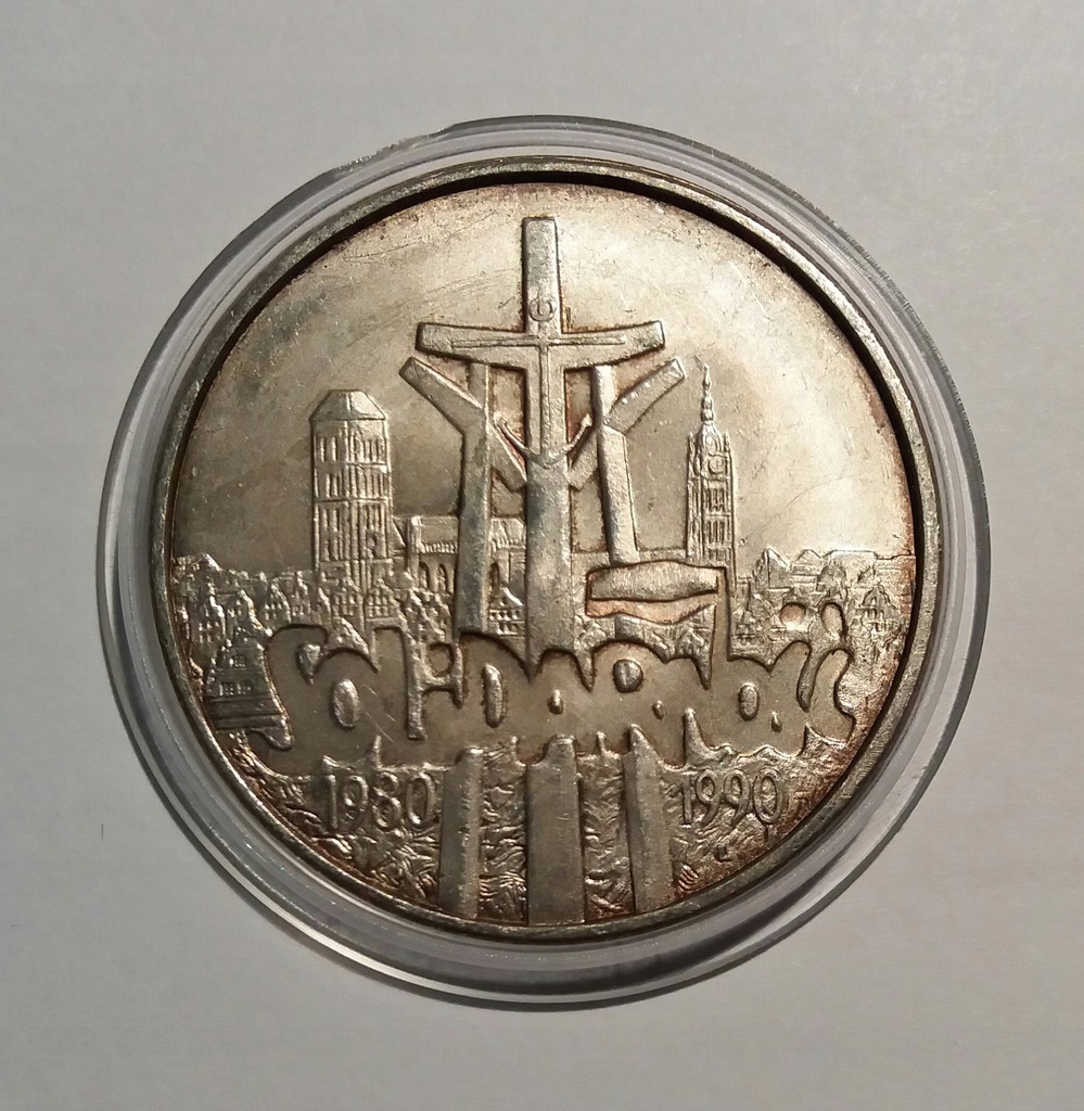 100 000 Solidarność srebro 1990 r.
