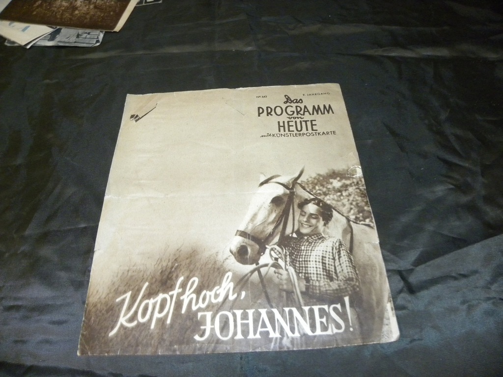 Film, Kopf hoch Johannes, A. Schoenhals, W.de Kowa