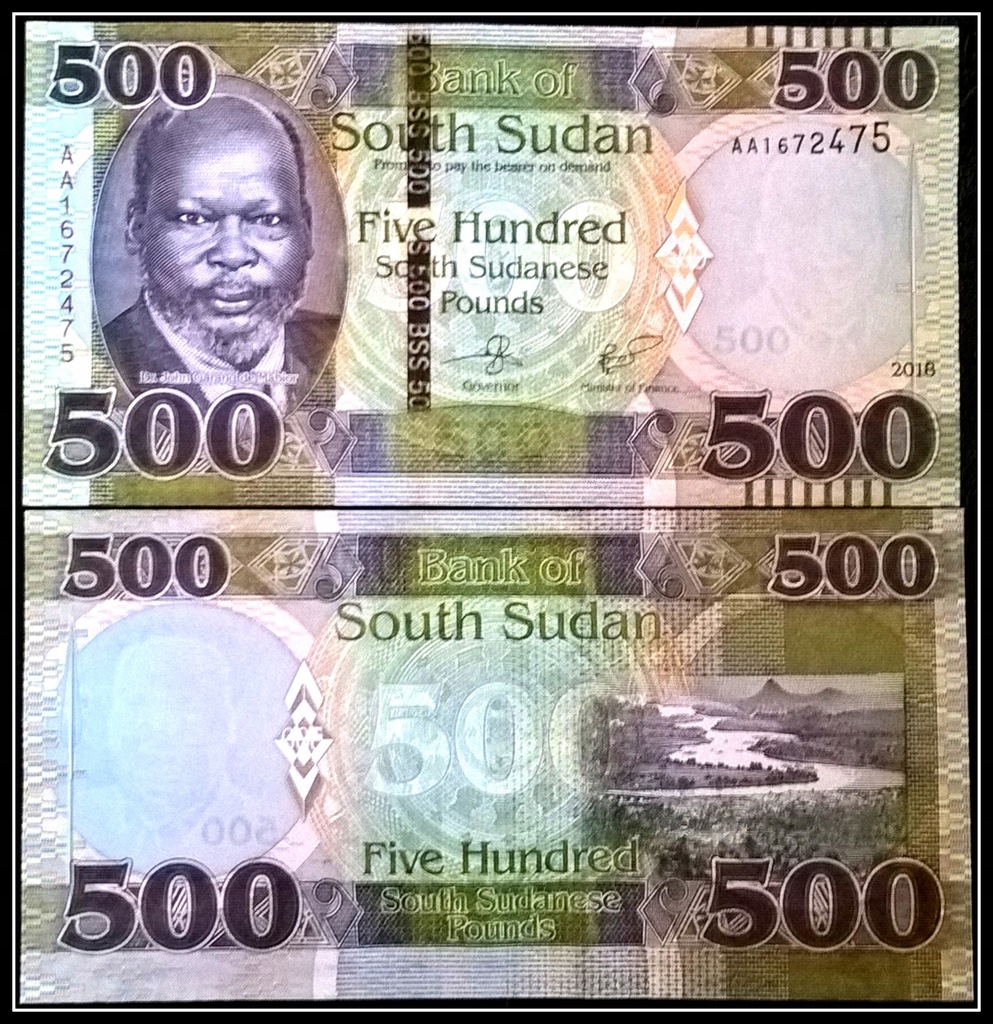 Banknot Sudan 500 Funtów 2018r. UNC