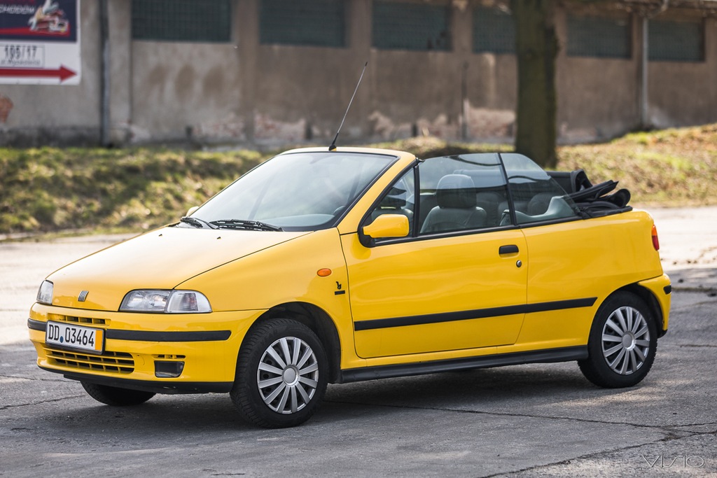 FIAT PUNTO CABRIO 1.6i SKÓRY, KLIMA 91-TYS.KM !!