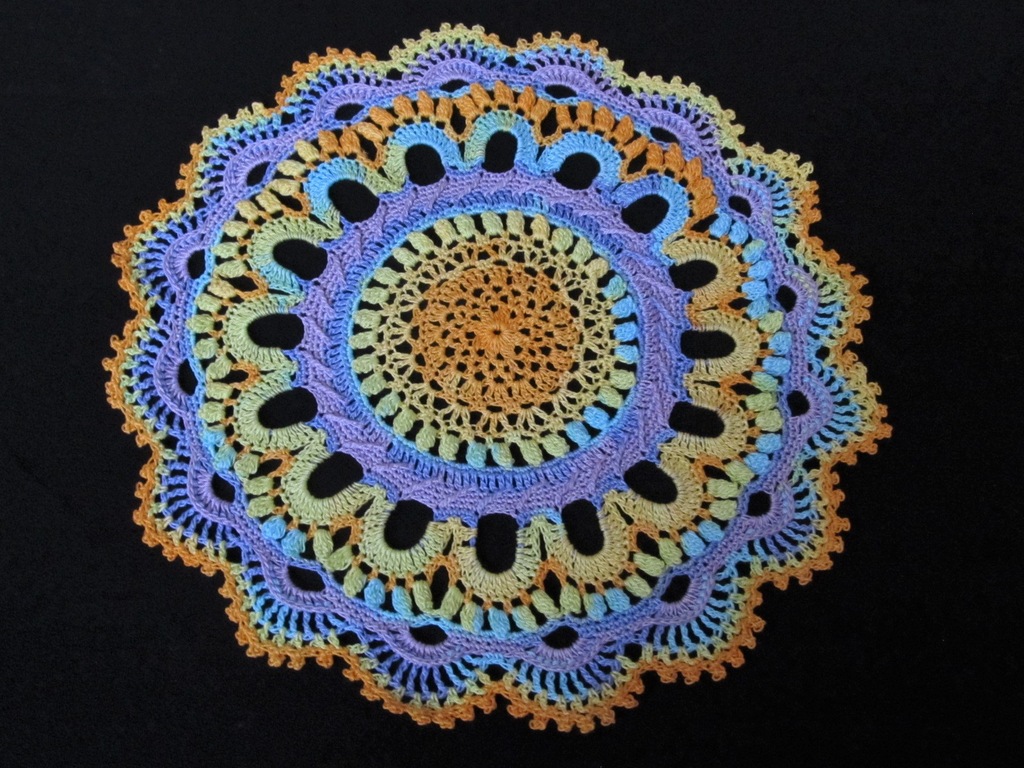 Serweta serwetka szydełkowa serwetka 29 cm mandala