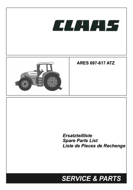Claas ARES 697 - 617 ATZ - katalog części