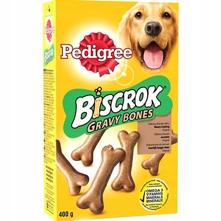 Pedigree Biscrok Gravy Bones Ciastka dla Psów 400g