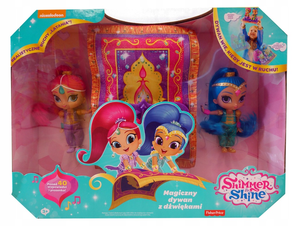 Magiczny dywan Shimmer Shine z dźwiękami PO POLSKU