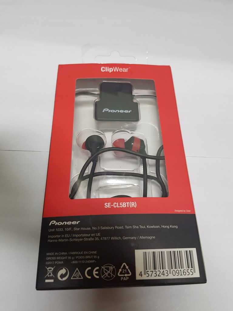 Słuchawki Pioneer Clip Wear SE-CL5BT 5558/18