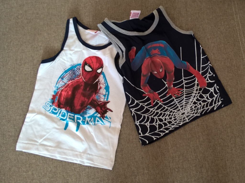 SPIDER-MAN koszulki dziecięce 2 szt / 110-116 cm