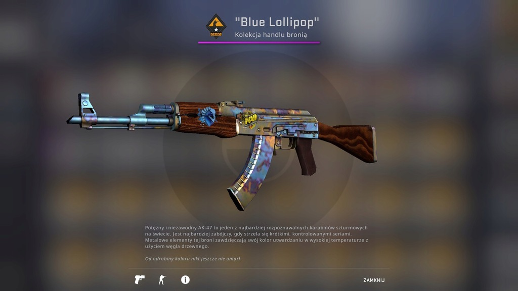 AK-47 Tęczowe utwardzenie CS:GO Case Hardened Skin