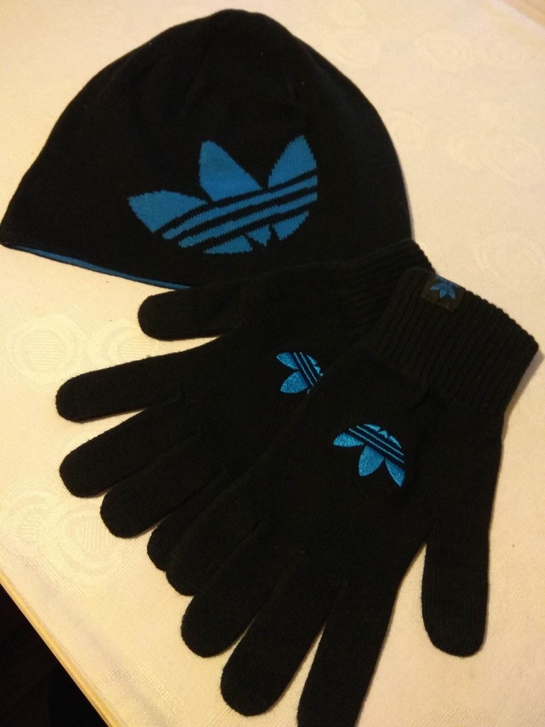 Czapka i rękawiczki ADIDAS NOWE
