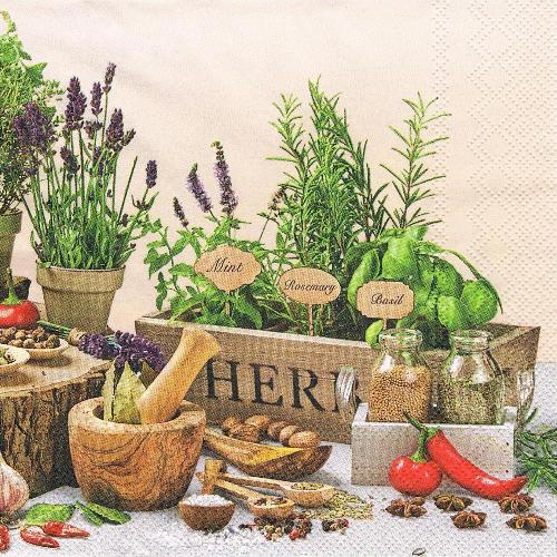 Serwetki decoupage serwetka 984 Zioła warzywa