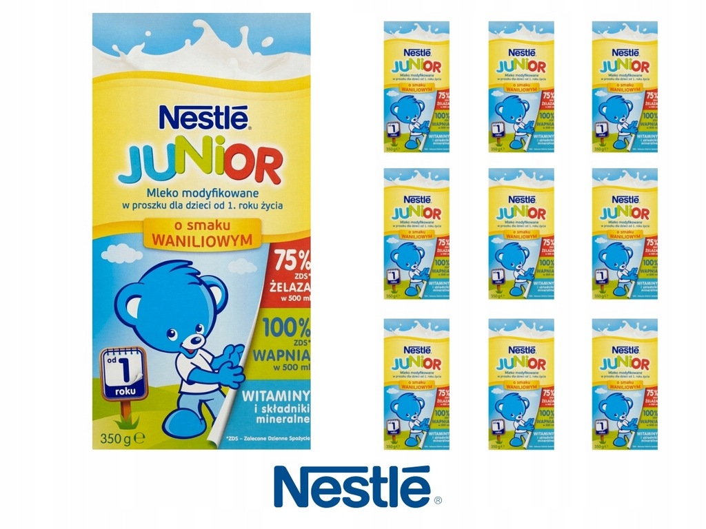 NESTLE JUNIOR 10x350g Mleko modyfikowane waniliowe