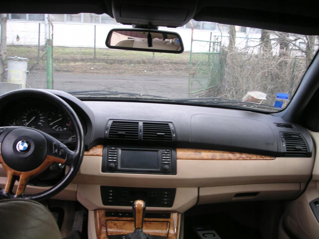 Bmw x5 E53 Konsola kokpit deska rozdielcza bezowa