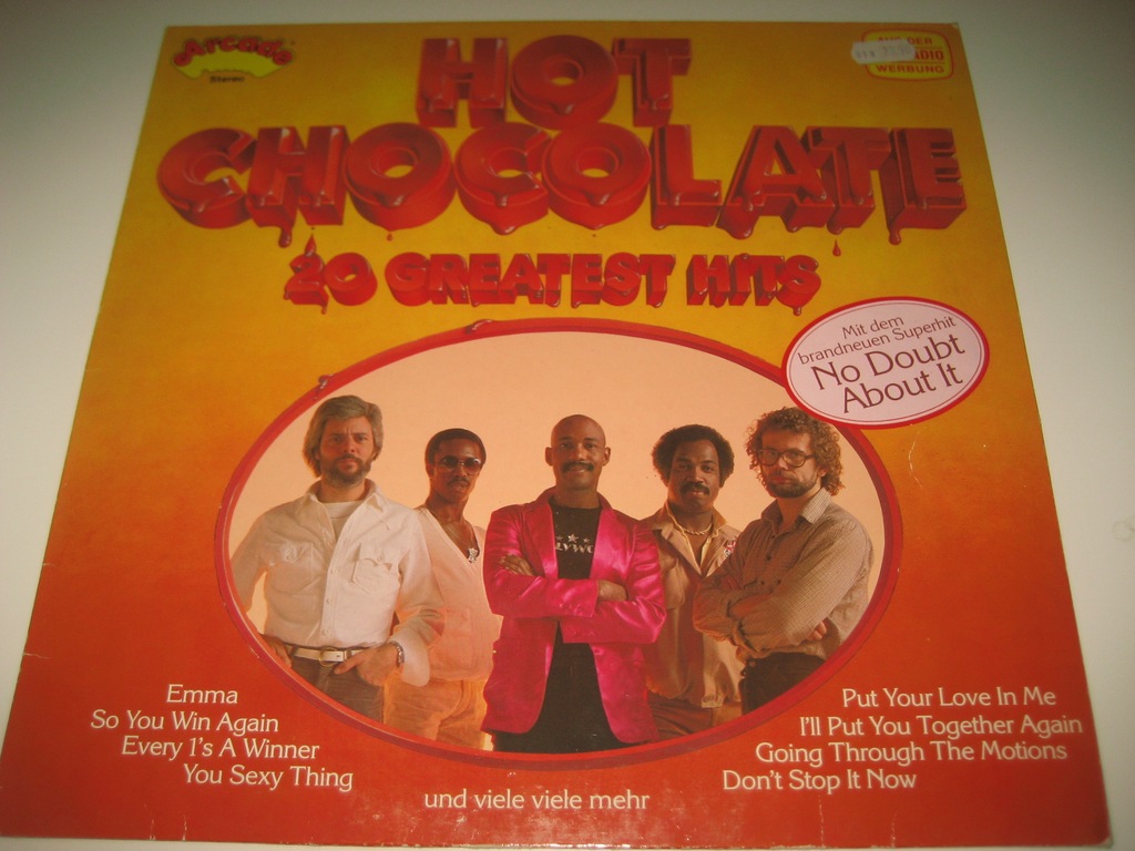 Hot Chocolate 20 Greatest Hits Lp 2483 7334485560 Oficjalne Archiwum Allegro 