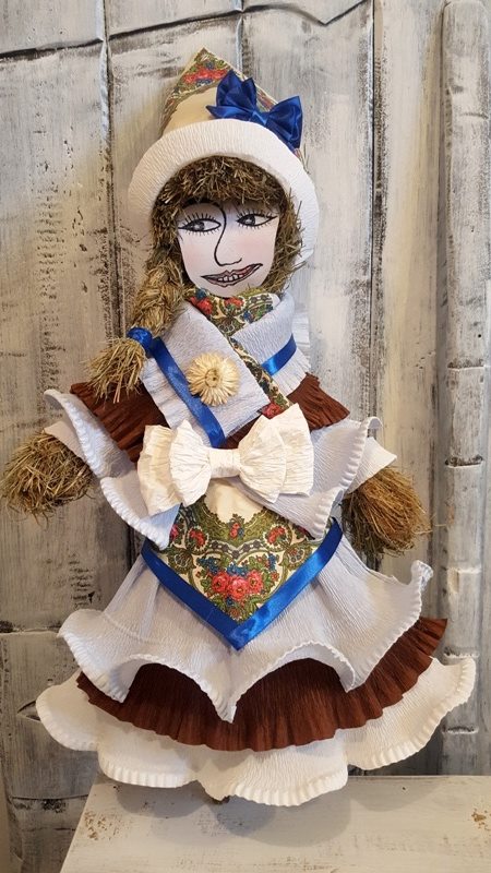MARZANNA słomiana kukła WIOSNA  60 cm